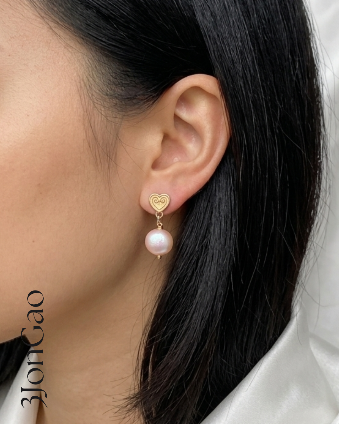 Boucle d’oreille GaoHli rose