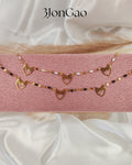Bracelet bonbons 3 cœurs