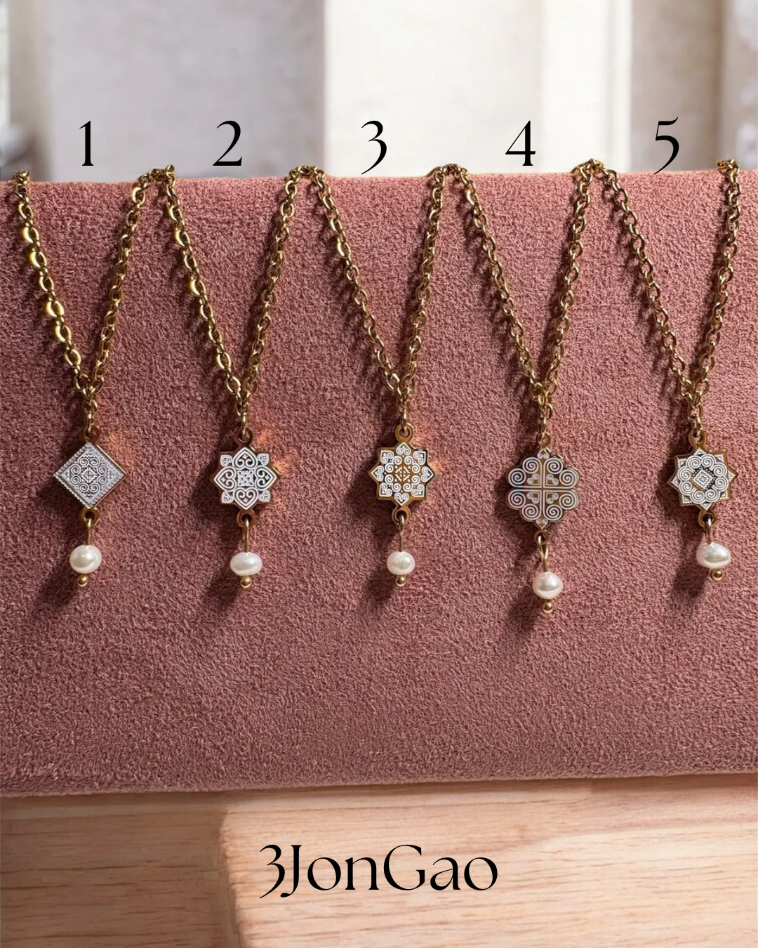 Collier simple à 1 perle d’eau douce