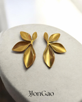 Boucle d’oreille fantaisie feuille